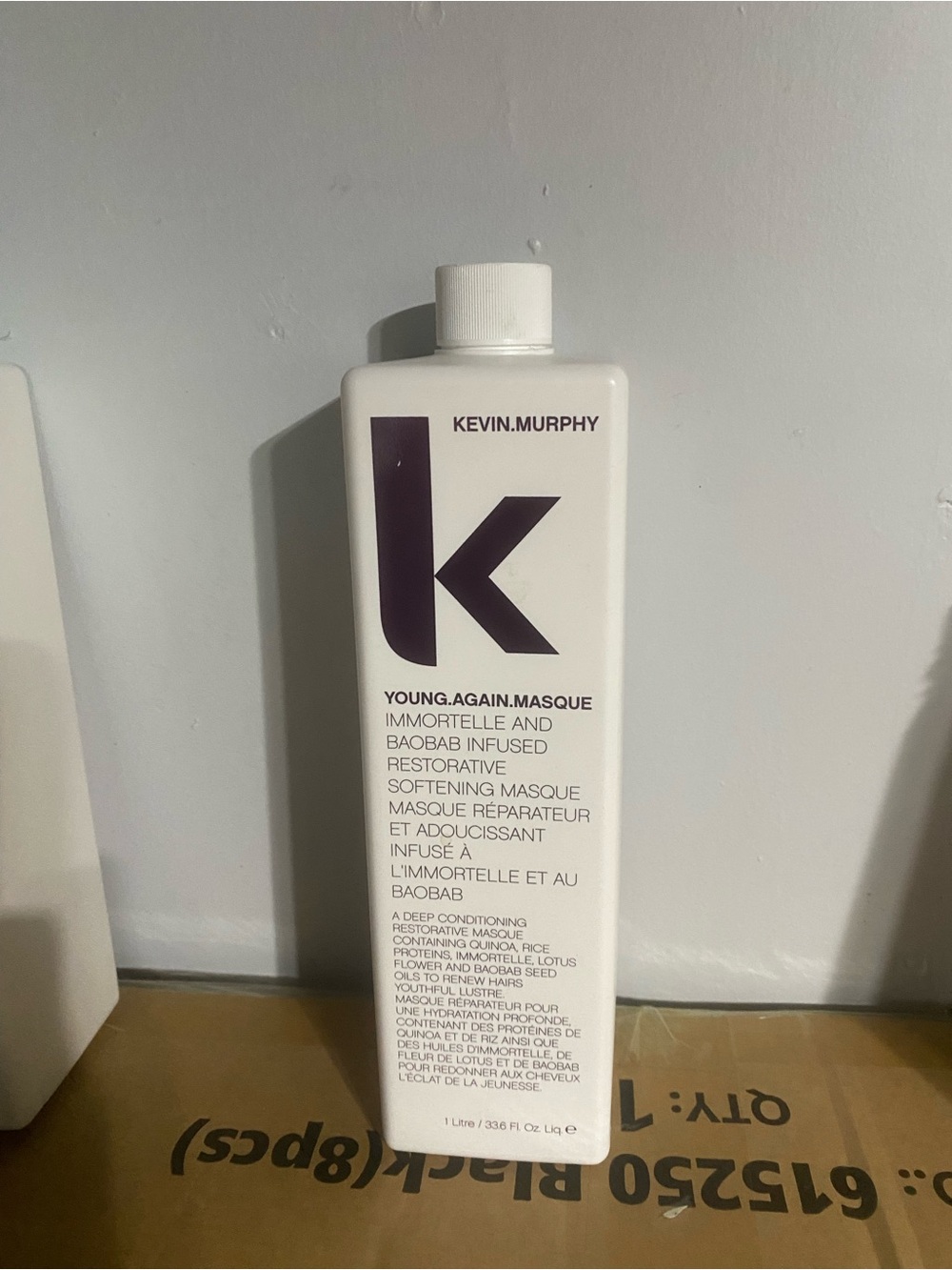 KEVIN.MURPHY Young.Again.Masque - White with Dark Purple Logo